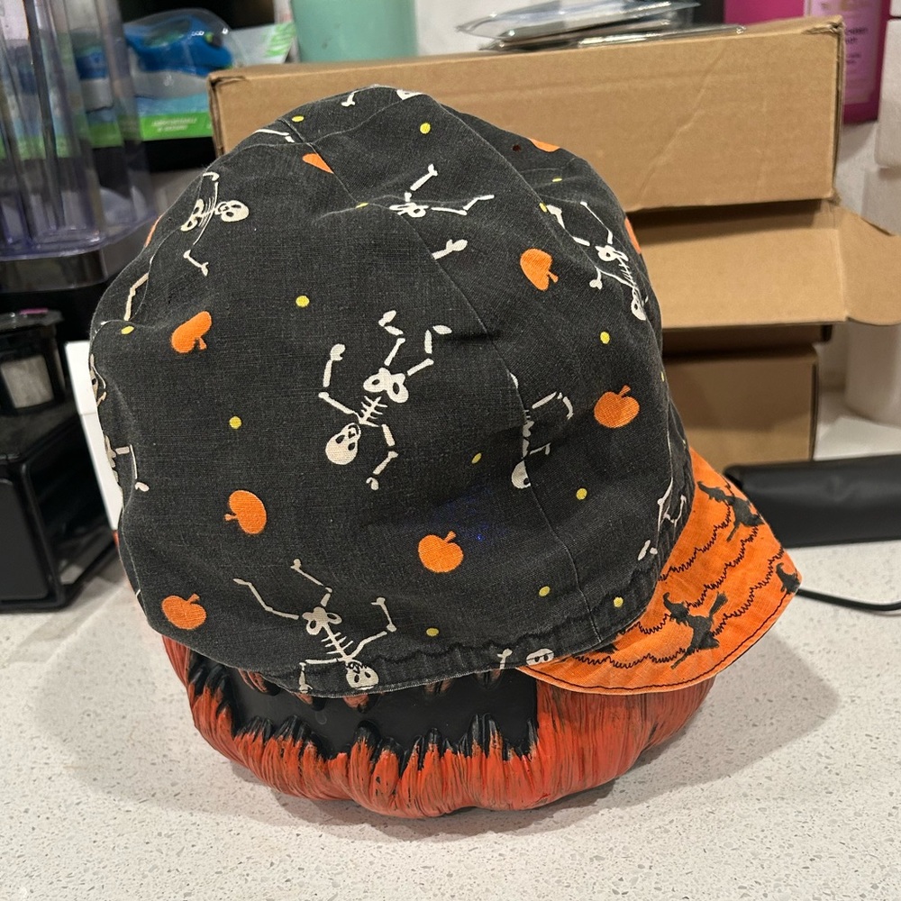 Welders Cap Vintage Bikers Mechanics Painters Skull Hat Motorcycle